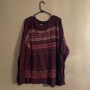 Eddie Bauer sweater- purple